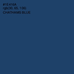 #1E416A - Chathams Blue Color Image